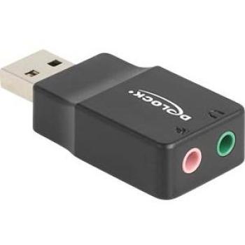 Delock 2x3,5mm Klinke USB-A Soundkarte für PC