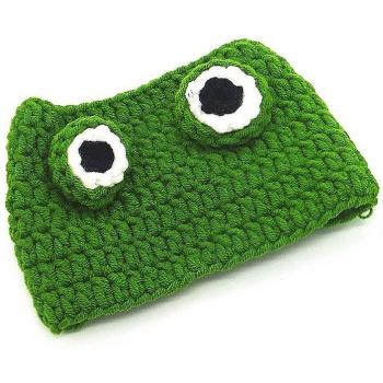 Chapeau de chat tricoté à la main Grenouille