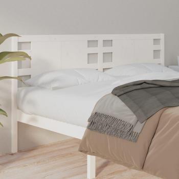 Solid Pine Wood Headboard, 141x4x100 cm, White, Vidaxl