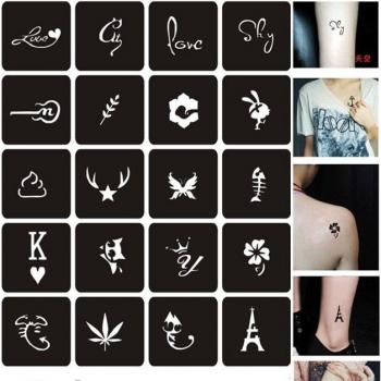 24 Pochoirs de Tatouage pour Enfants et Femmes