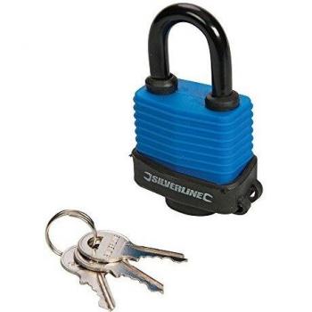 Cadenas Silverline 48 mm résistant aux intempéries