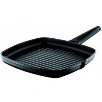 Castey Sartén Grill, Aluminio, Negro