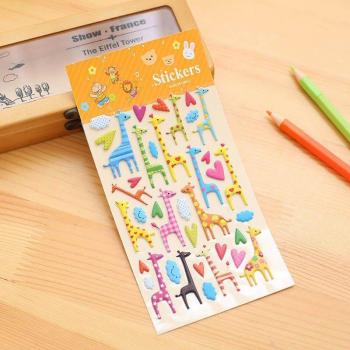 Waterproof Cartoon Animal Stickers for Children
