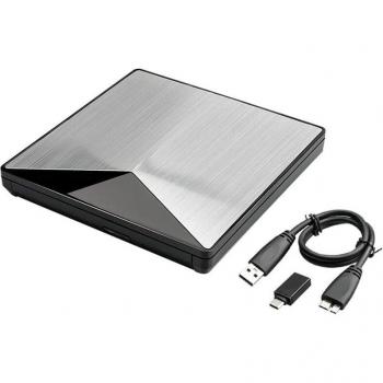 USB Type C External CD/DVD Drive for Windows and Linux
