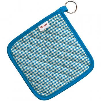 Rayen 6105 Dual‑Layer Oven Gloves, Blue Cotton