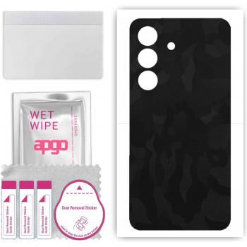 Vinilo Adhesivo Resistente para Samsung Galaxy S24, Camo Negro