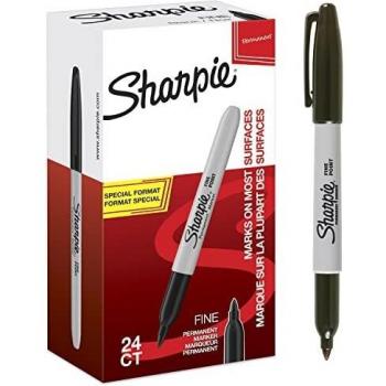Sharpie, Marker, Permanent-Marker (Schwarz, Grau, 24 x)