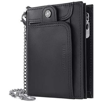 Cartera HNOOM con Caja de Regalo y Función de Bloqueo RFID