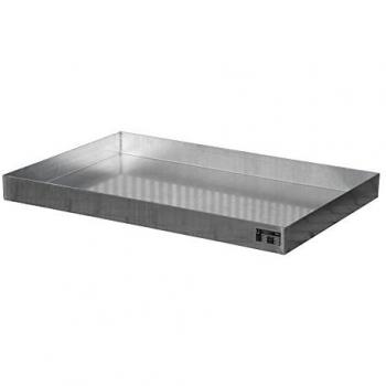 Petit Bac Réceptacle KGW-P 3 V4A – Palettes Euro/Chimie, Inox, L 1200 × L 800 × H 120 mm, 200 kg