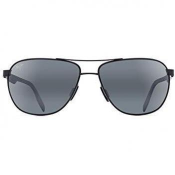 Black Maui Jim Castles Sunglasses with 61MM Lens for Unisex
