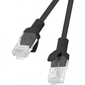 Lanberg PCU5-10CC-0100-BK Netzwerkkabel Kat.5E Utp, 1m schwarz