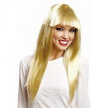 Peluca rubia larga