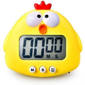 LCD Küchenhelfer mit Huhn & Schwein Karikatur – Digitaler Timer