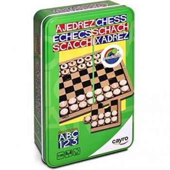 Family Chess Kit – Cayro Metal Triple Set