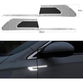 Cinta de Alta Visibilidad 2 Unids. – Tira de Seguridad para Coches