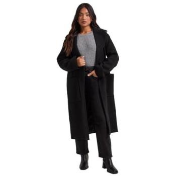Women's Petite Black Mid-Cut Blazer with Pocket – Size 16