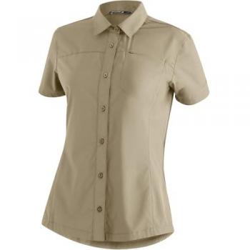 Maier Sports Camicetta Donna Magos Brown Rice Short Sleeve