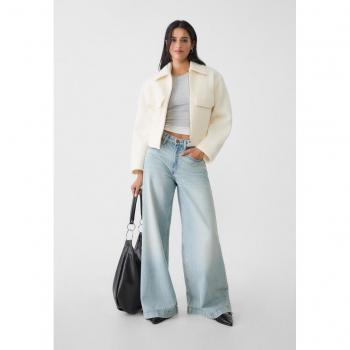 Stradivarius Jeans 42 Blu Flare Wide Leg D71