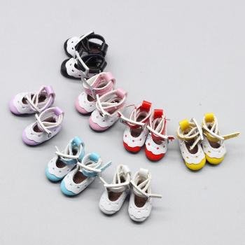 Doll PU Lace Shoes and Socks for 1/6 Blythe Azone OB23 OB24