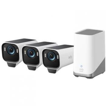 White Solar Vision 4K Camera Set