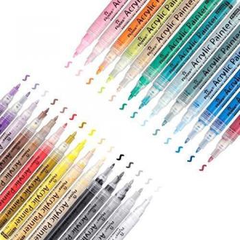 CrystalCanvas 28-Color Fine Tip Acrylic Paint Pen