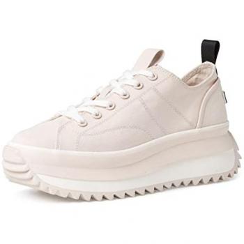 Tamaris Milena Halbschuh, Damen Plateausneaker in beige (creme) mit Touch-It Ausstattung