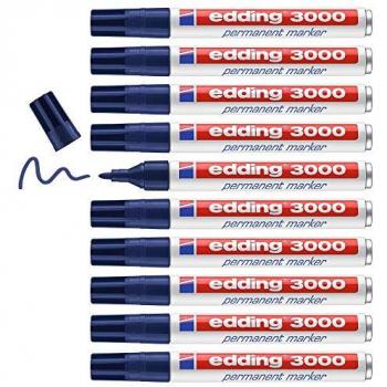 Permanent Marker Edging 3000 – Staalblauw – 10 Stiften – 1,5-3 mm