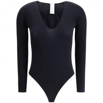 Blue Wolford V‑Neck Body Top – Medium
