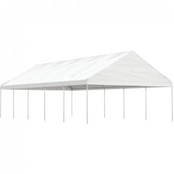 Prieel VidaXL Toit Blanc 11,15 x 5,88 x 3,75 m Polyéthylène