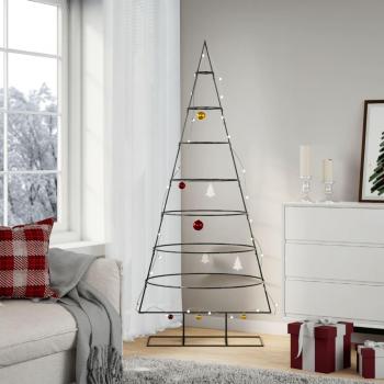 Arbre de Noël en métal noir 180 cm pour décoration