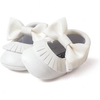 PU Leather Baby Moccasins Gold Soft Sole Slip-On (0-18M)