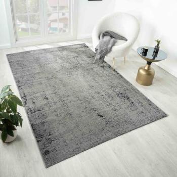 Teppich für Schlafzimmer mit Palmenmuster und Lurex