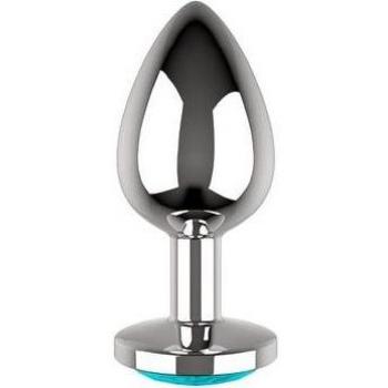 Plug anal Coquette 4 x 9cm metallo verde acqua
