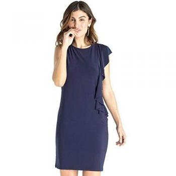Cuplé vestido punto circular azul