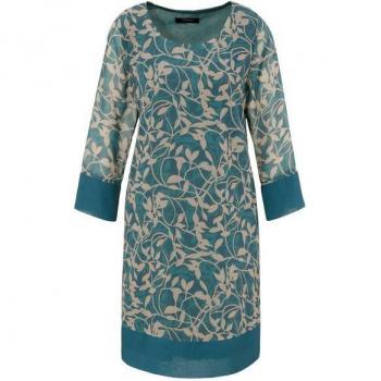 Minikleid ANISTON SELECTED – Extra-weites Hängerchen für Damen, Größe 38, N-Gr, Farbpalette: Petrol, Beige, Braun
