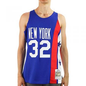 Herren Basketball Tanktop NBA Dunkel Jersey Hardwood Classics Nr. 32 Julius Erving 1973–74