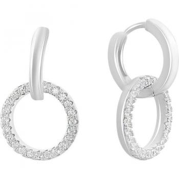 Pendientes de Zircón Cubic en Plata