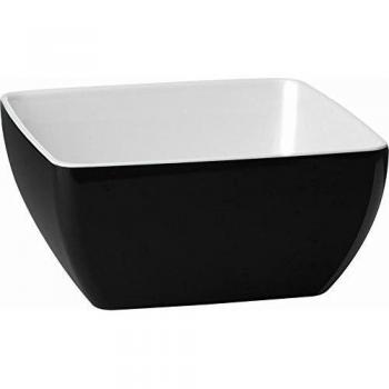 Black‑White Melamine Bowl – APS GK862 – 190 mm × 190 mm