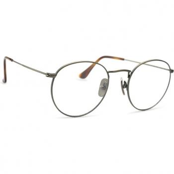 Ray-Ban RX8247V Round 1223 Men's Eyeglasses Grey Size 50 (Frame Only)