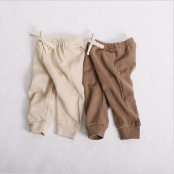 Pantalones Largos para Niños, Ropa de Otoño y Primavera, Estilo Coreano, Colores Puros, 12 meses a 3 años