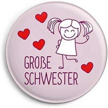 Button: Große Schwester