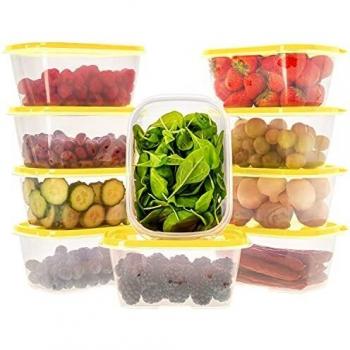 Oursson Boîtes Alimentaires avec Couvercle 10 x 1L
