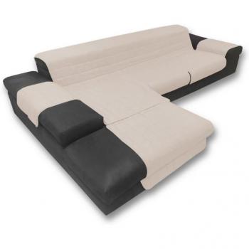 Couverture de canapé design beige crème
