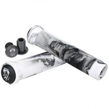 VOKUL BMX Bike Handlebar Grips with Bar Ends, Pair (White)