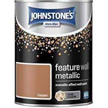 1.25 Liter Copper Metallic Paint for Feature Walls by Johnstone's