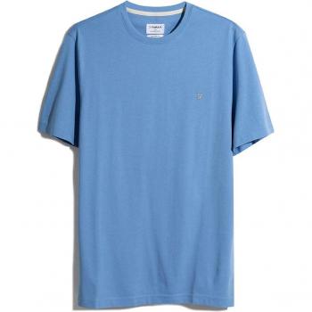 Farah Mens Eddie T-Shirt in Reef Blue, Size 2XL, Short Sleeve