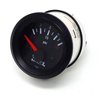 Sensore di pressione motore a 12 V, 0‑10 bar, display retroilluminato bianco/rosso