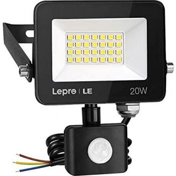 Lepro 20W PIR Motion Sensor Flood Light