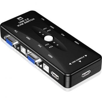 Caja Switch KVM 4 Puertos VGA