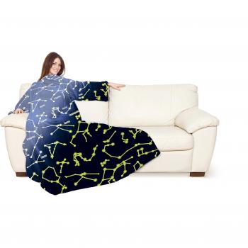 Coperta con maniche 140 x 180 cm Plaid Glow in The Dark 1154 Kanguru